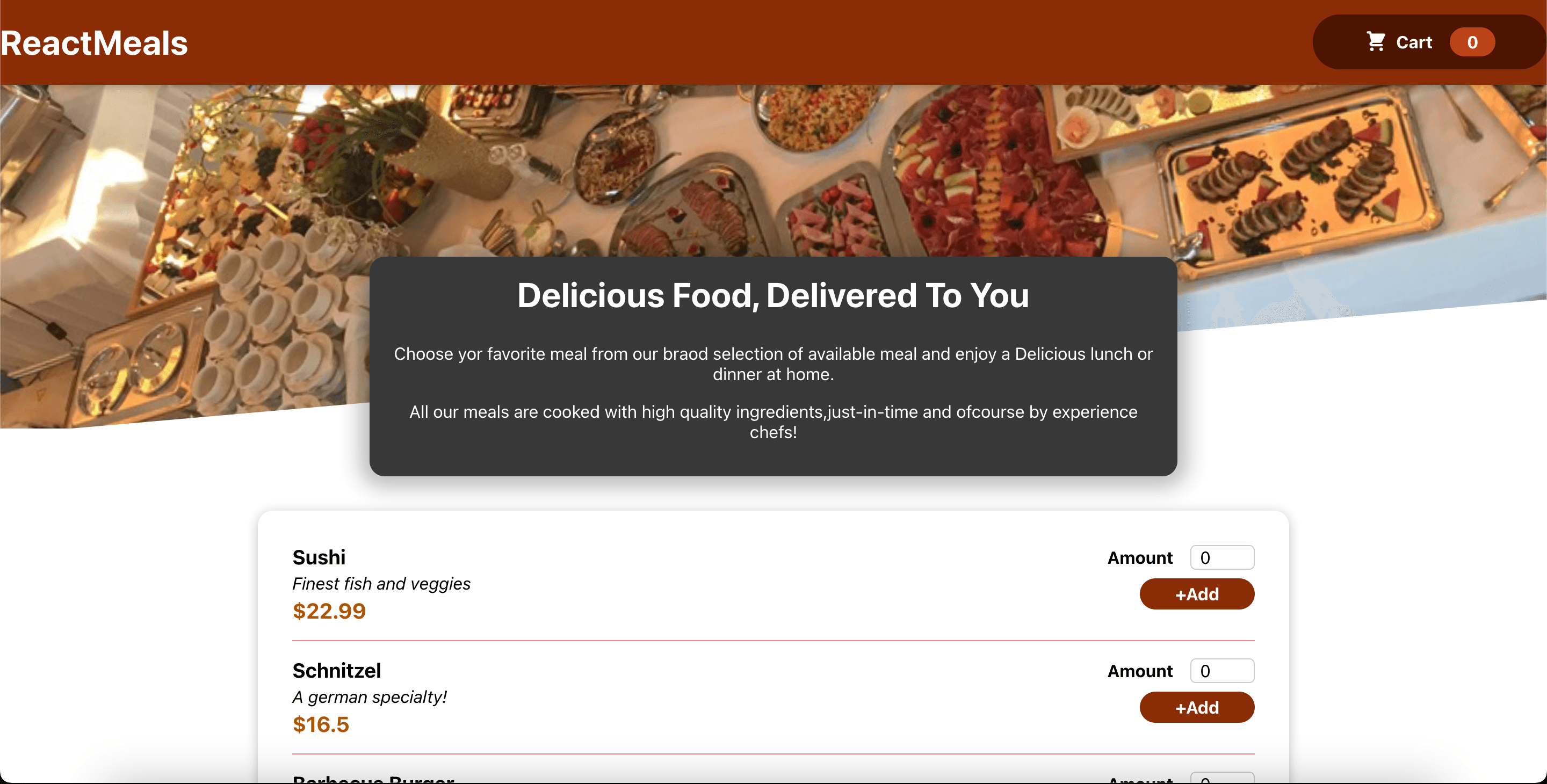 React Meals