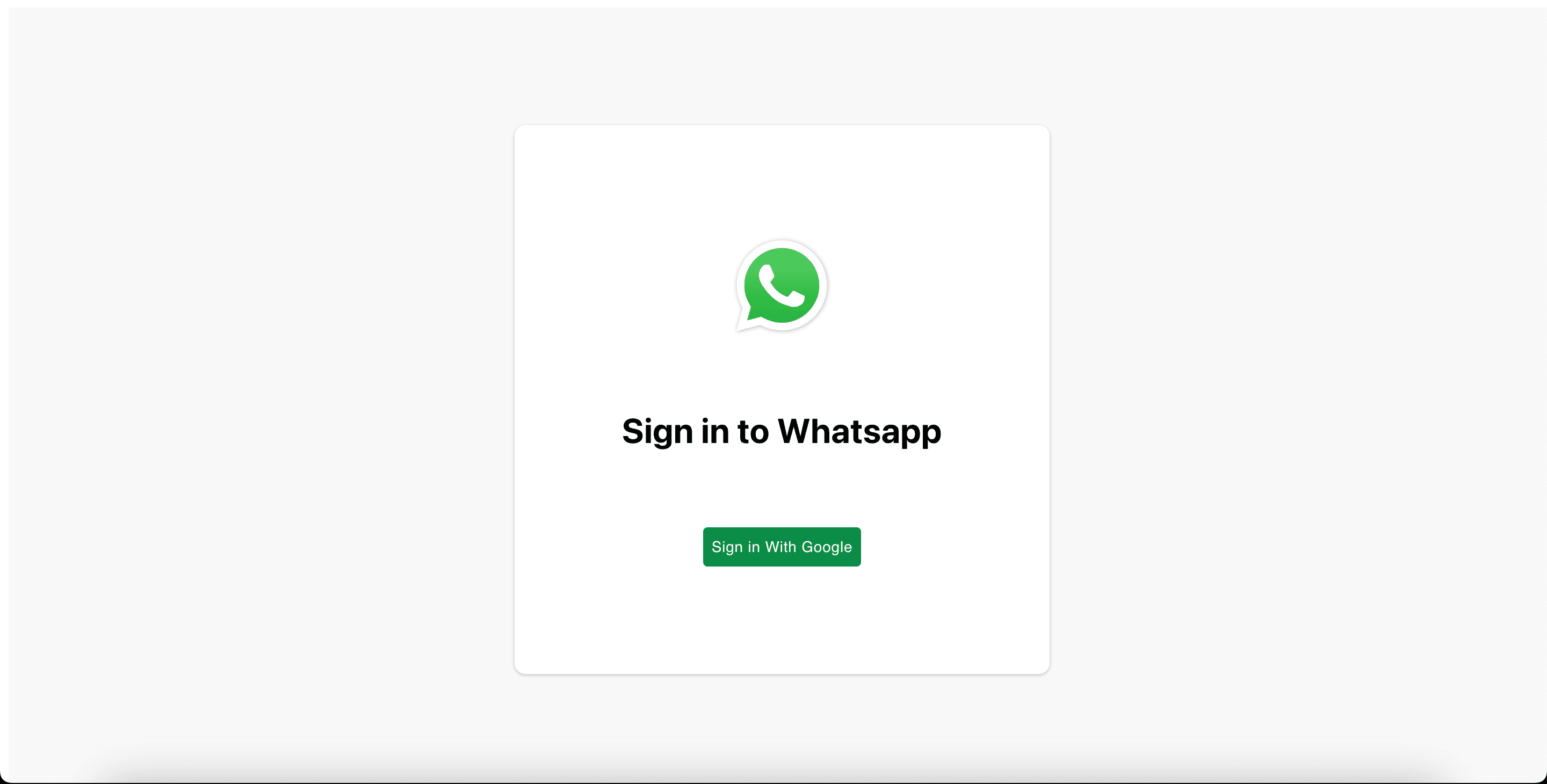 Whatsapp Clone
